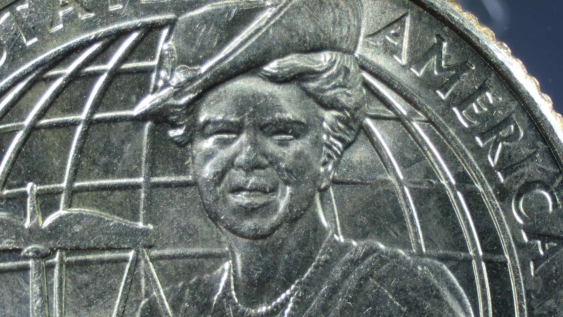 2023-P Eleanor Roosevelt Hat Die Chip Error and Rabbit Teeth