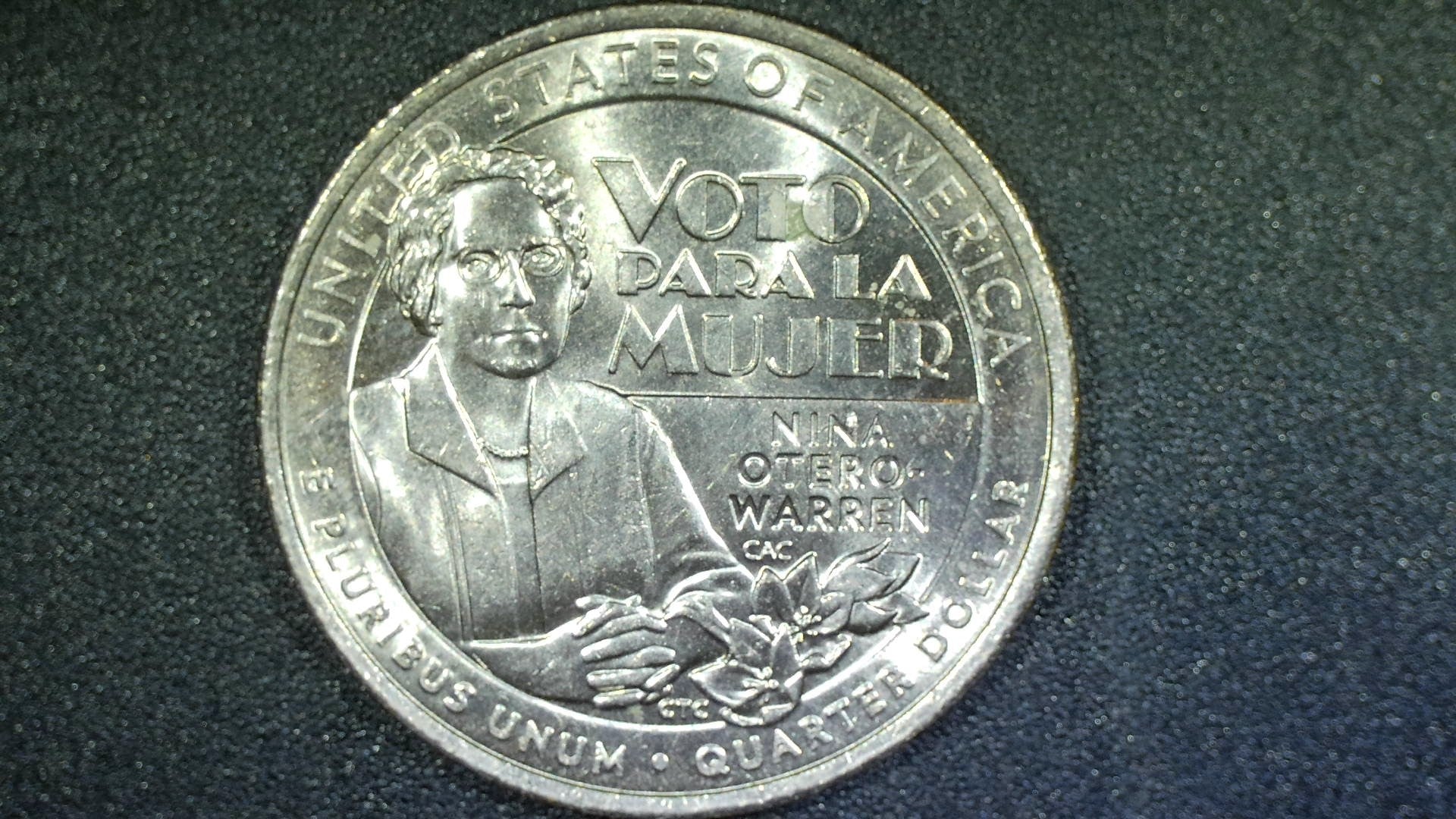 2022-D Nina Otero-Warren Die Chip on Name Error